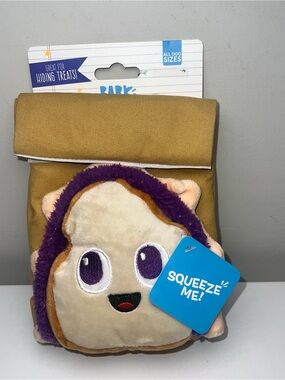Bark Dog Toy PB & J Squeak Crinkle Toy